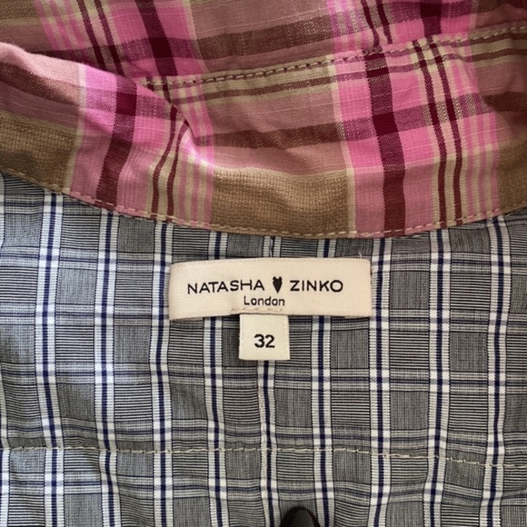 Natasha Zinko- Padded Cotton Multicolored Patchwork Coat - Picture 2 of 5